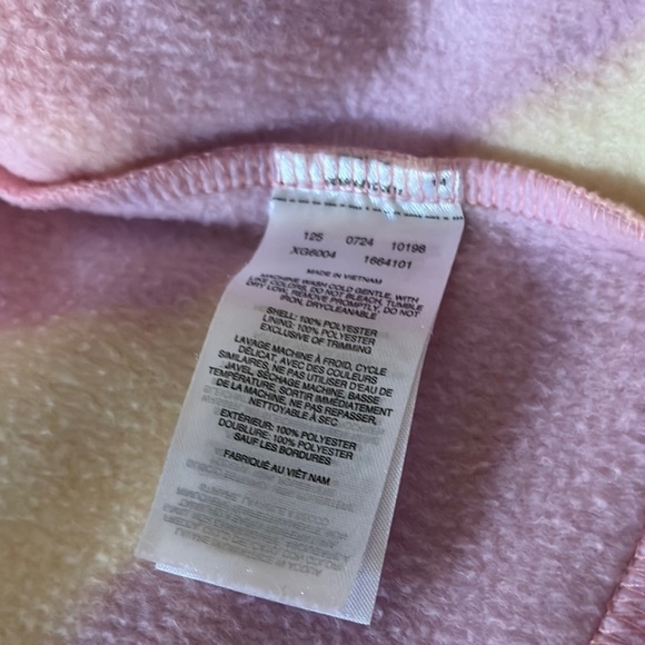 Gently Loved Girls Columbia Vibrant Pink and Yellow Fleece Jacket - Picture 6 of 9